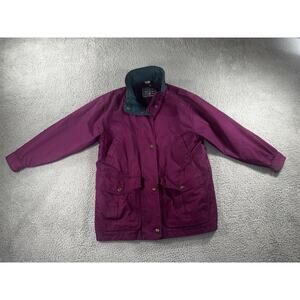 Vintage Barn Jacket Women‎ Large Chore Lined Outdoor Full Zip Snap